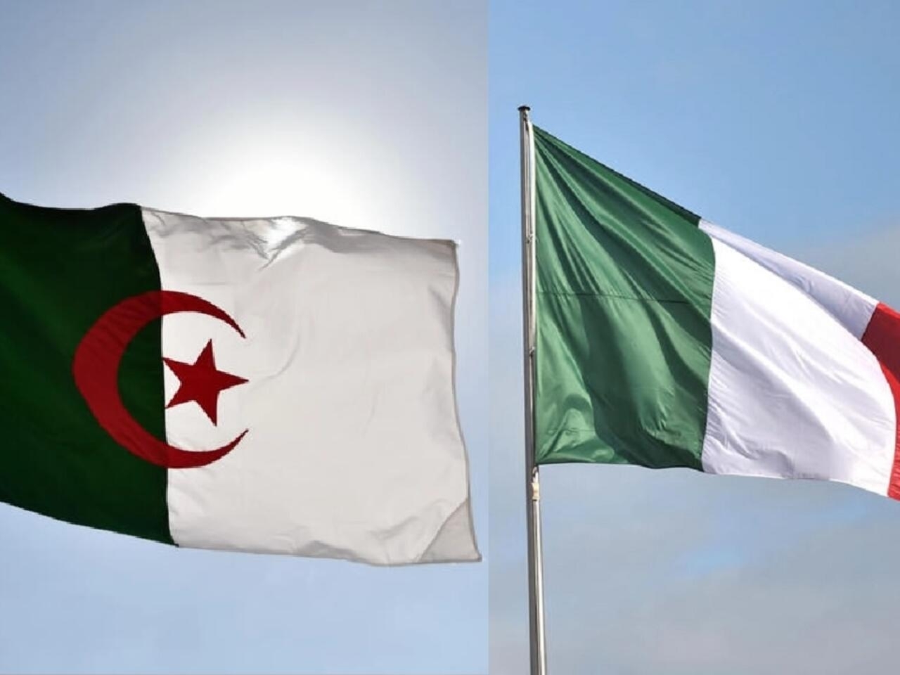 Algérie Italie drapeaux AFP archive