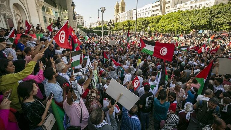 Manifestations de solidarité avec la Palestine en Tunisie