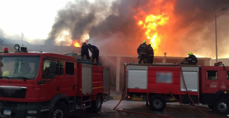 فوشانة: نشوب حريق في مستودعات بيع قطاع غيار السيارات باليهودية