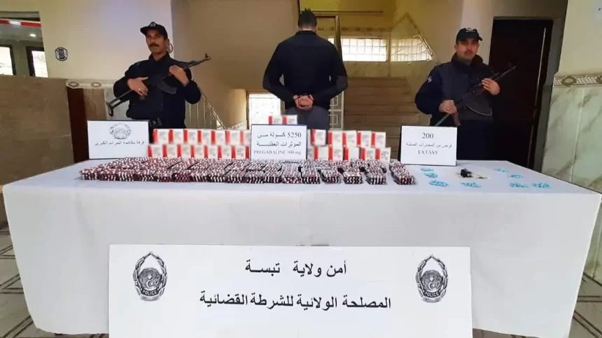 Saisie de 2,5 kg de Cannabis et 5 250 Comprimés Psychotropes à la Frontière Algéro-Tunisienne