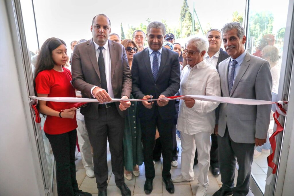 Inauguration de la salle des sports collectifs El Machatel