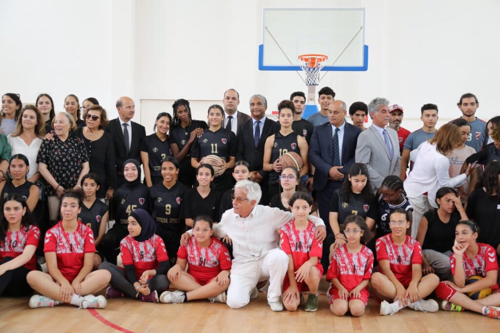 Inauguration de la salle des sports collectifs El Machatel