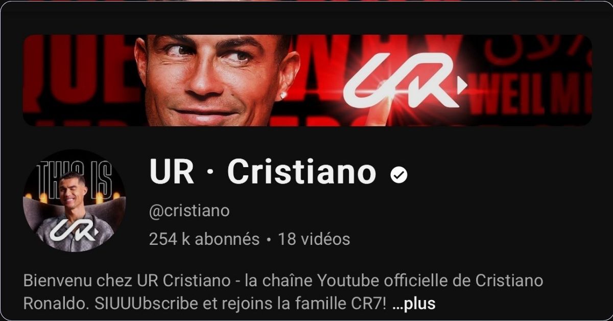 Cristiano Ronaldo Lance sa Chaîne YouTube et Bat un Nouveau Record