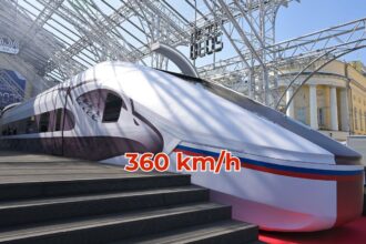 Ce Nouveau Train Russe à 360 km/h Promet de Relier Moscou à Saint-Pétersbourg en Un Temps Record